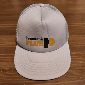 Vintage Trucker Hat Vtg Snapback Hat Mesh Back Adjustable Cap Pavestone Plus